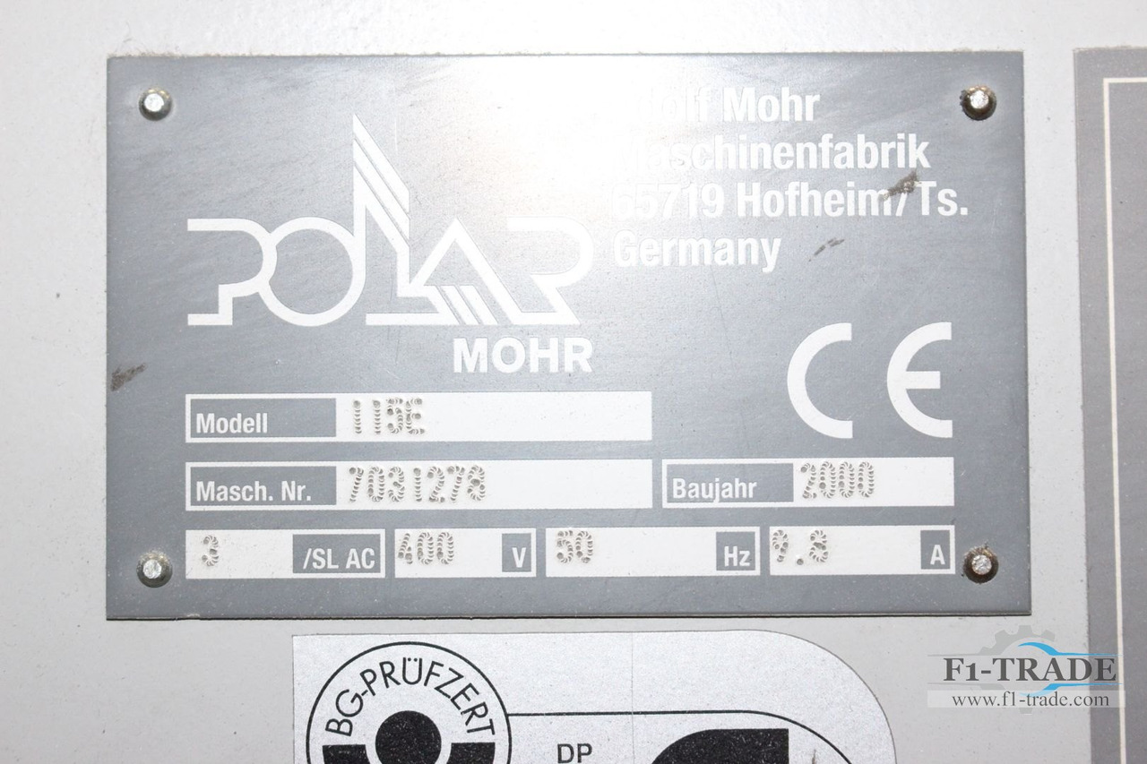Polar 115 E - Машина за рязане на хартия: снимка 4 Polar 115 E - Машина за рязане на хартия: снимка 4