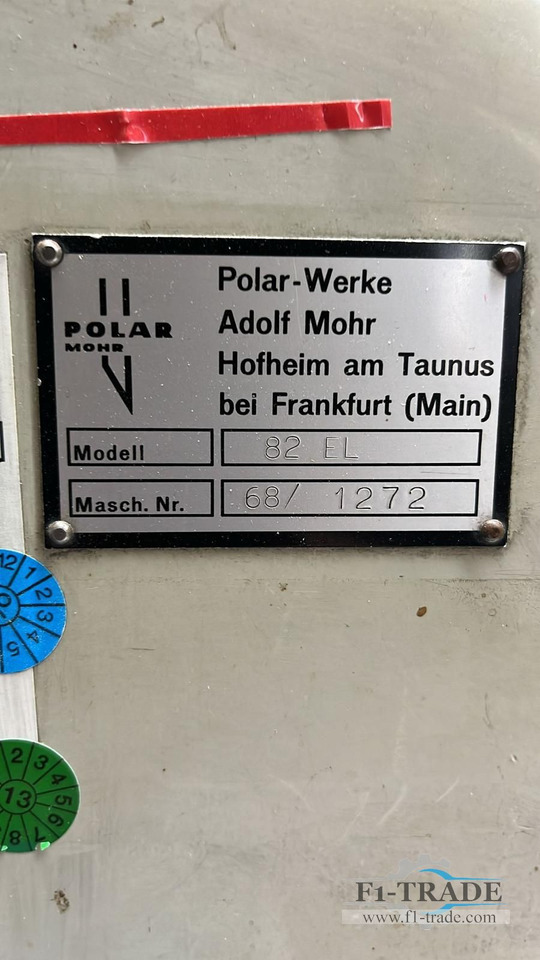 Polar 82 EL - Машина за рязане на хартия: снимка 4 Polar 82 EL - Машина за рязане на хартия: снимка 4