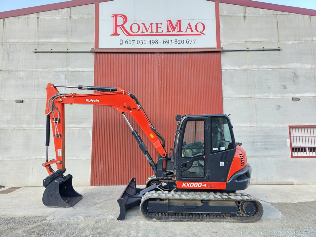 KUBOTA KX080-4A2 - Мини багер: снимка 1 KUBOTA KX080-4A2 - Мини багер: снимка 1