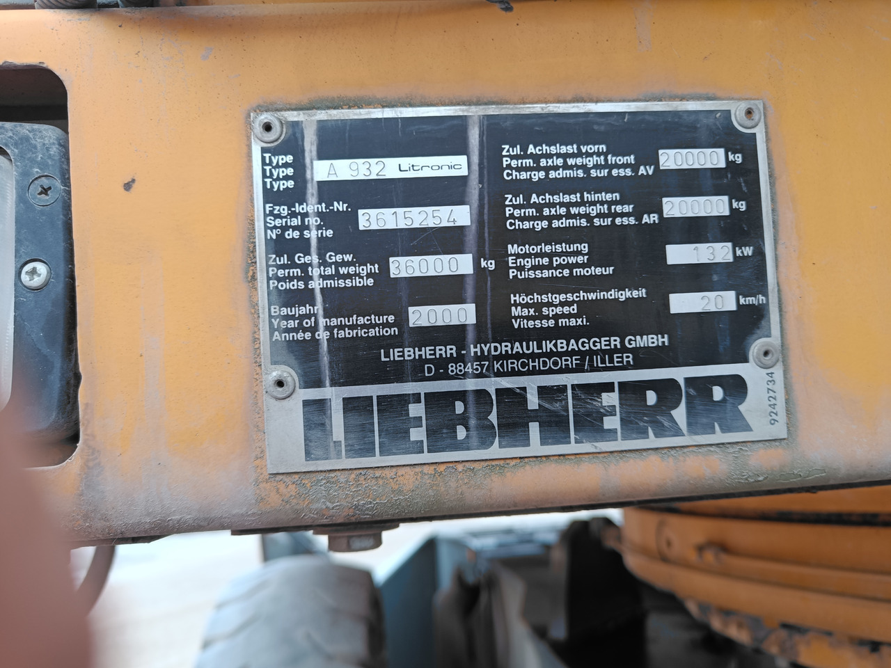 LIEBHERR A 932 Litronic - Багер за манипулиране на материали: снимка 5 LIEBHERR A 932 Litronic - Багер за манипулиране на материали: снимка 5