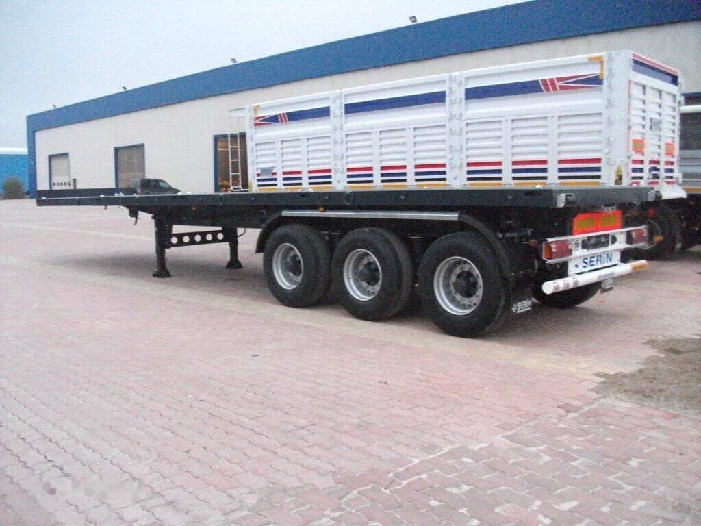 Reis Treyler Flat-Bed Semi Trailer - Бордово полуремарке/ Платформа: снимка 1 Reis Treyler Flat-Bed Semi Trailer - Бордово полуремарке/ Платформа: снимка 1