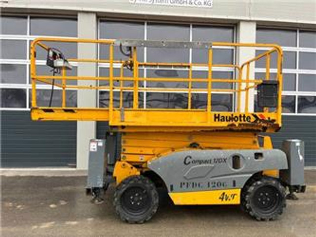 Haulotte Compact 12DX 12m Diesel Scherenarbeitsbühne 4x4 - Ножична работна платформа: снимка 1 Haulotte Compact 12DX 12m Diesel Scherenarbeitsbühne 4x4 - Ножична работна платформа: снимка 1