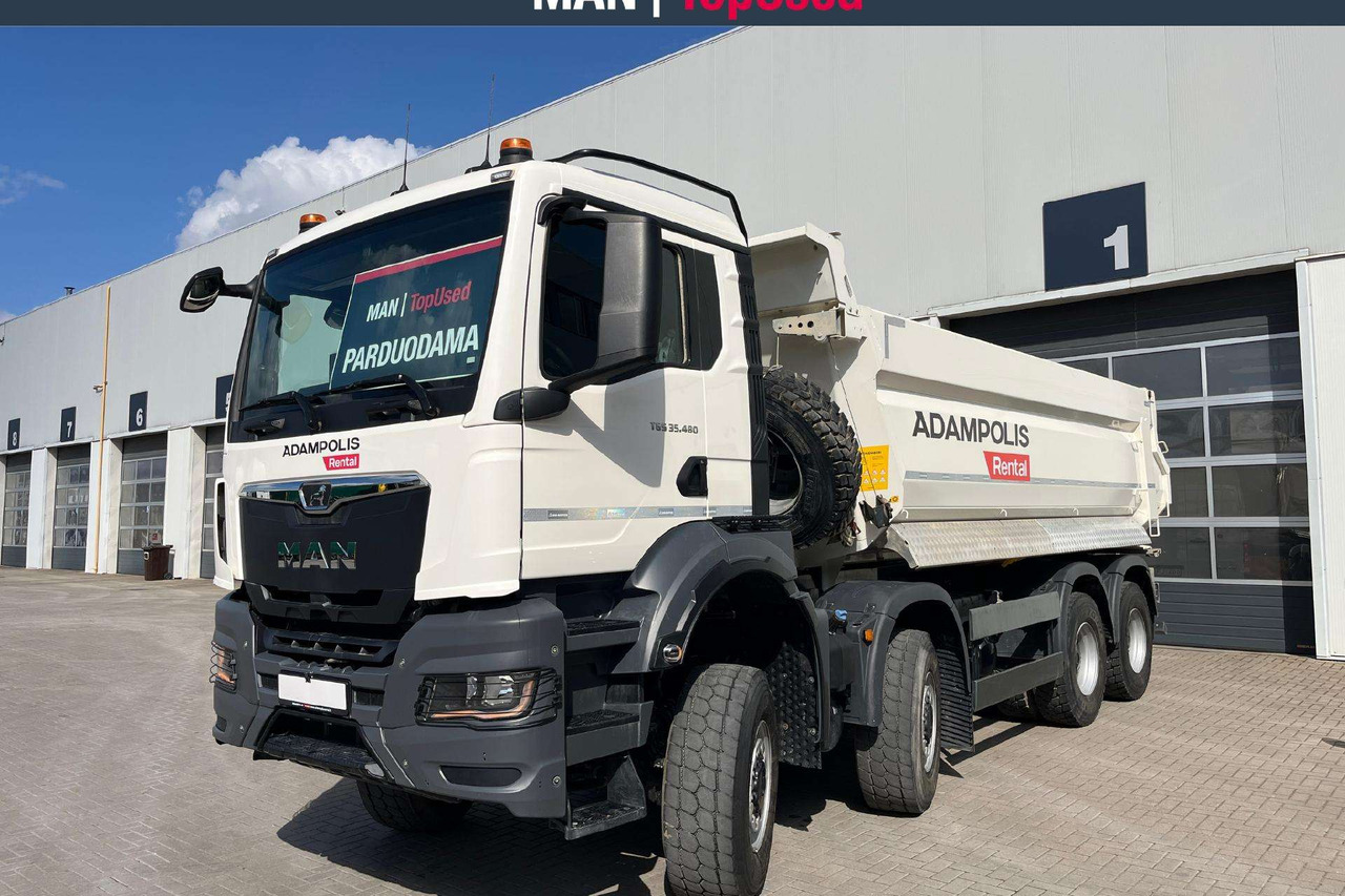 MAN TGS 35.480 8x8 MEILLER (7124) - Самосвал камион: снимка 1 MAN TGS 35.480 8x8 MEILLER (7124) - Самосвал камион: снимка 1