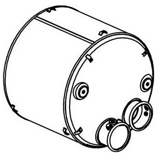 Katalysator SCR Euro 4 DAF XF95, XF105, XF85 - 3 sensoren - Dinex 21441 1691063 1685172 1691063 1685172 1669321 - Катализатор за Камион: снимка 2 Katalysator SCR Euro 4 DAF XF95, XF105, XF85 - 3 sensoren - Dinex 21441 1691063 1685172 1691063 1685172 1669321 - Катализатор за Камион: снимка 2