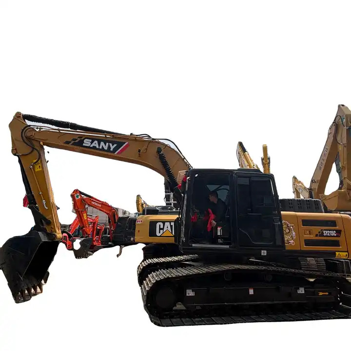 Factory Direct Sale Sany 215C Pro Excavator Machine 20ton SANY 215 SY215 SY215C SY215H Used Excavators in Shanghai - Багер: снимка 1 Factory Direct Sale Sany 215C Pro Excavator Machine 20ton SANY 215 SY215 SY215C SY215H Used Excavators in Shanghai - Багер: снимка 1