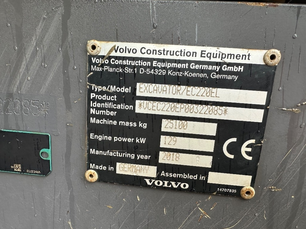 Верижен багер Volvo EC 220 EL: снимка 8