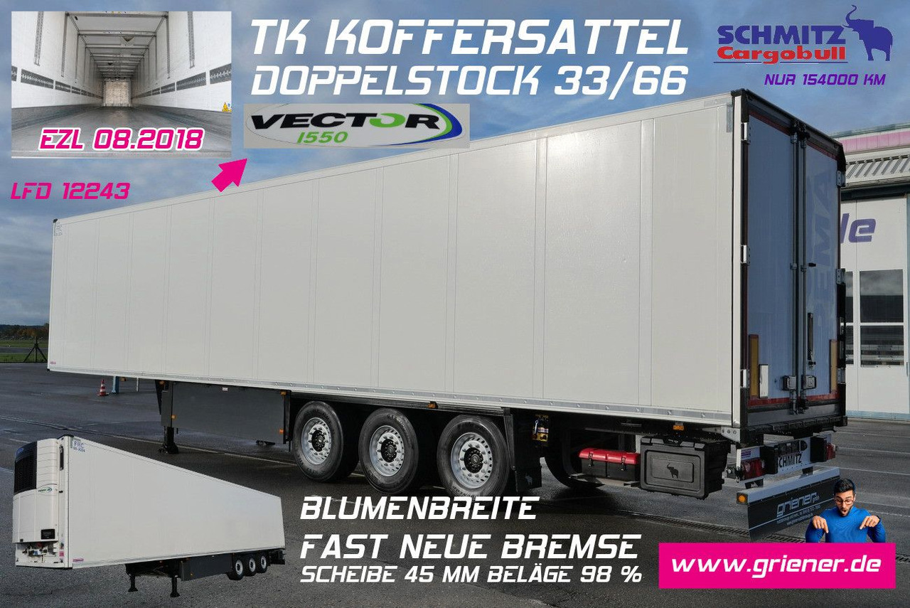 Schmitz Cargobull SKO 24/CARRIER 1550 VECTOR /DOPPELSTOCK /BLUMEN/ - Затворена каросерия полуремарке: снимка 1 Schmitz Cargobull SKO 24/CARRIER 1550 VECTOR /DOPPELSTOCK /BLUMEN/ - Затворена каросерия полуремарке: снимка 1