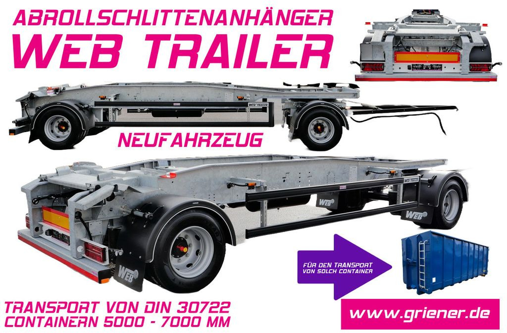 Web-Trailer ARA 18/ DIN 30722 / 5000 - 7000 mm/19,5 VERZINKT - Мултилифт/ Лифтдъмпер ремарке: снимка 1 Web-Trailer ARA 18/ DIN 30722 / 5000 - 7000 mm/19,5 VERZINKT - Мултилифт/ Лифтдъмпер ремарке: снимка 1