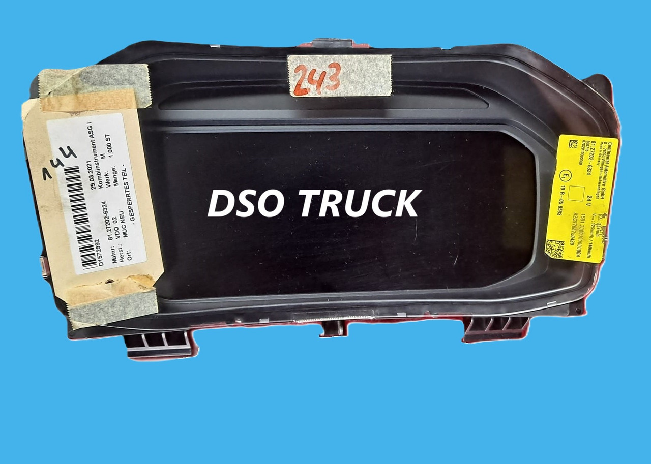 81.27202-6324 LICZNIK ZEGAR MAN 81.27202-6324 MAN Continental D-78053 - Табло: снимка 1 81.27202-6324 LICZNIK ZEGAR MAN 81.27202-6324 MAN Continental D-78053 - Табло: снимка 1