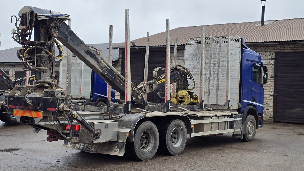 SCANIA R450 - Камион за дърва, Камион с кран: снимка 4 SCANIA R450 - Камион за дърва, Камион с кран: снимка 4