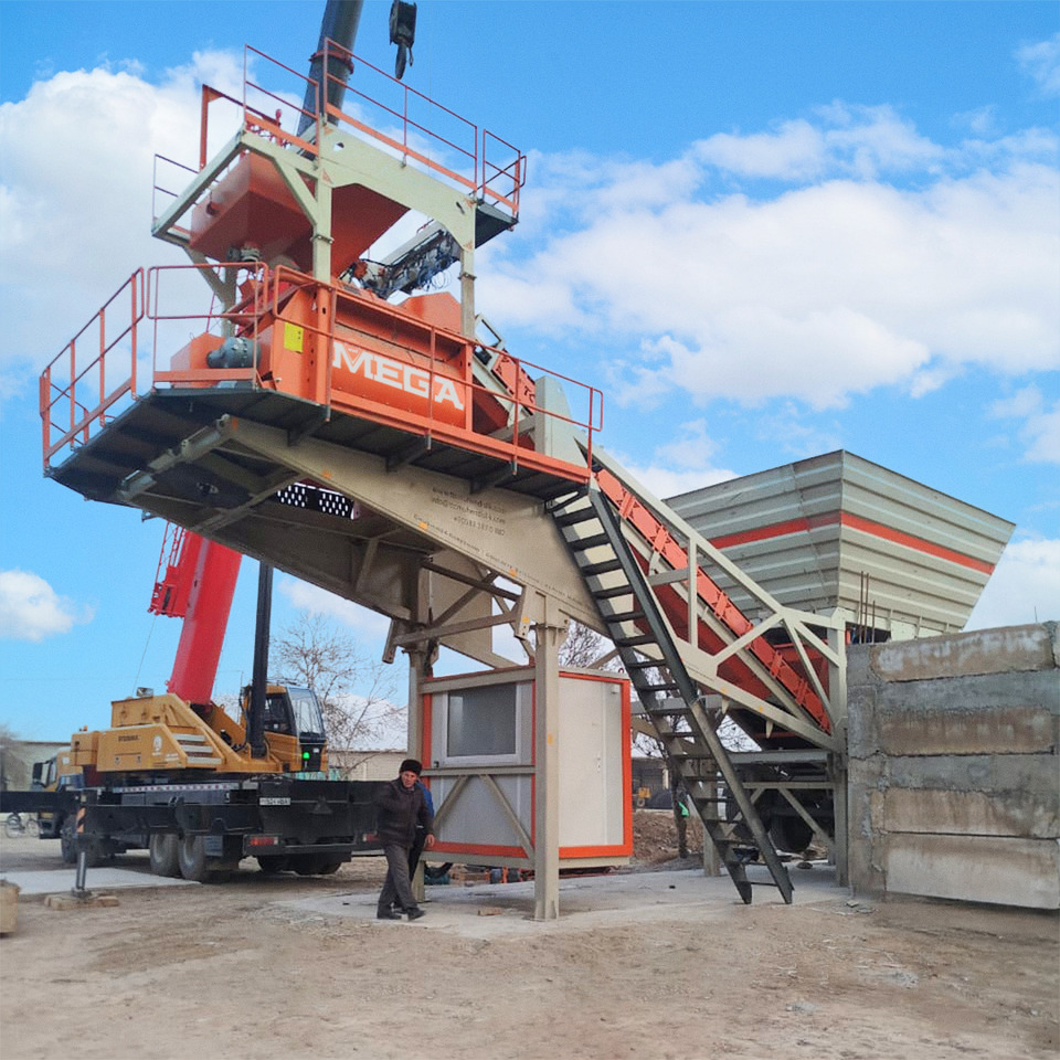 Mobile Concrete Batching Plant - Бетонов възел: снимка 1 Mobile Concrete Batching Plant - Бетонов възел: снимка 1