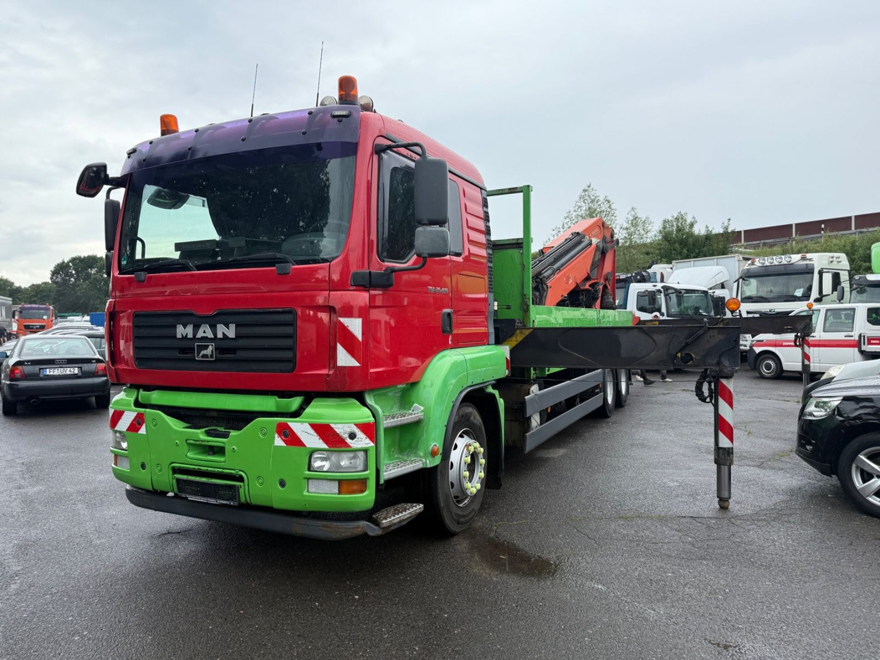 MAN TGA 26.410 - Бордови камион, Камион с кран: снимка 1 MAN TGA 26.410 - Бордови камион, Камион с кран: снимка 1