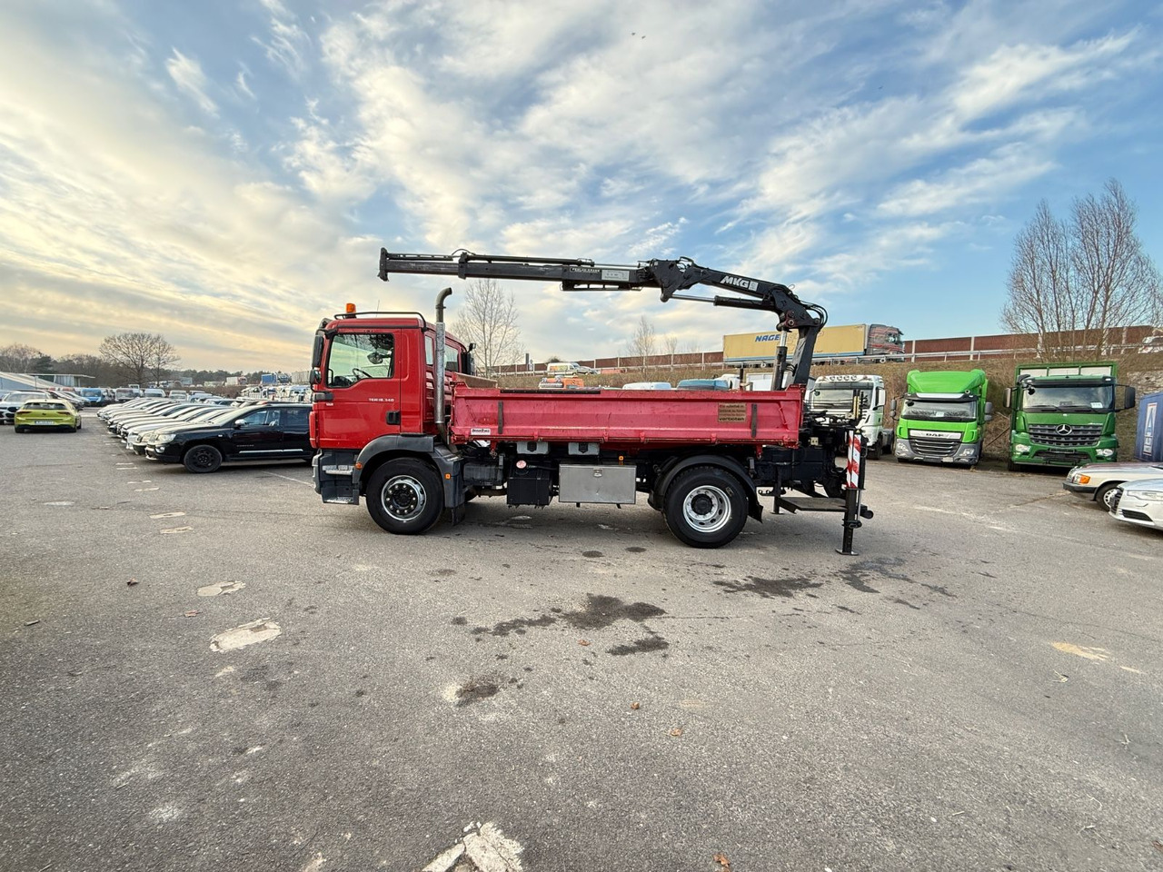 MAN TGM 18.340 Kipper mit Kran - Самосвал камион, Камион с кран: снимка 4 MAN TGM 18.340 Kipper mit Kran - Самосвал камион, Камион с кран: снимка 4