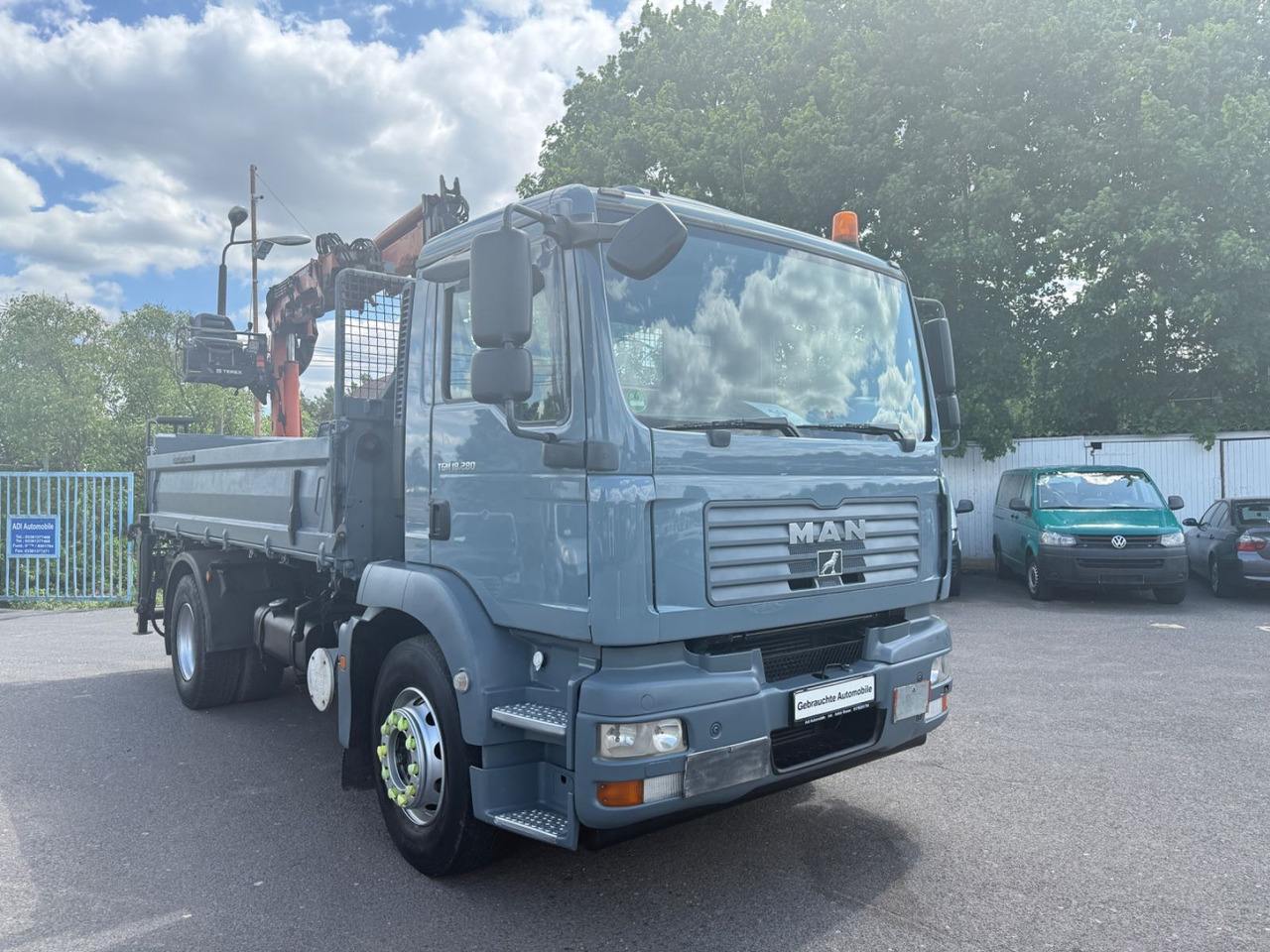MAN TGM 8.280 Kipper Kran Atlas 85.2 - Самосвал камион, Камион с кран: снимка 2 MAN TGM 8.280 Kipper Kran Atlas 85.2 - Самосвал камион, Камион с кран: снимка 2