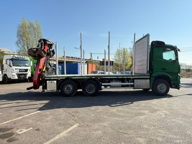 Mercedes-Benz Actros 2571 Holztransporter mit Kran - Камион за дърва, Камион с кран: снимка 5 Mercedes-Benz Actros 2571 Holztransporter mit Kran - Камион за дърва, Камион с кран: снимка 5