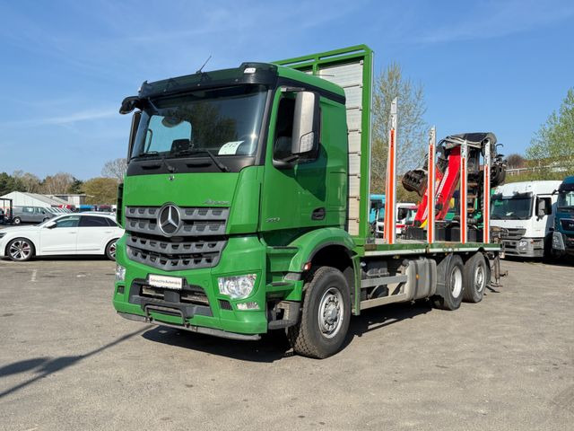 Mercedes-Benz Actros 2571 Holztransporter mit Kran - Камион за дърва, Камион с кран: снимка 3 Mercedes-Benz Actros 2571 Holztransporter mit Kran - Камион за дърва, Камион с кран: снимка 3
