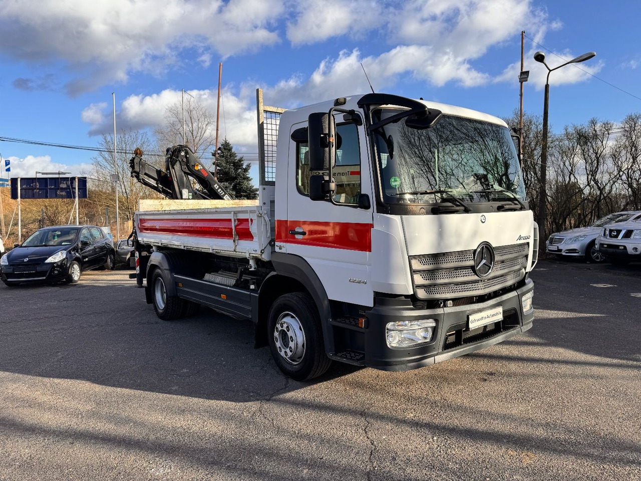 Mercedes-Benz Atego 1224 Kipper - Kran - Самосвал камион, Камион с кран: снимка 2 Mercedes-Benz Atego 1224 Kipper - Kran - Самосвал камион, Камион с кран: снимка 2