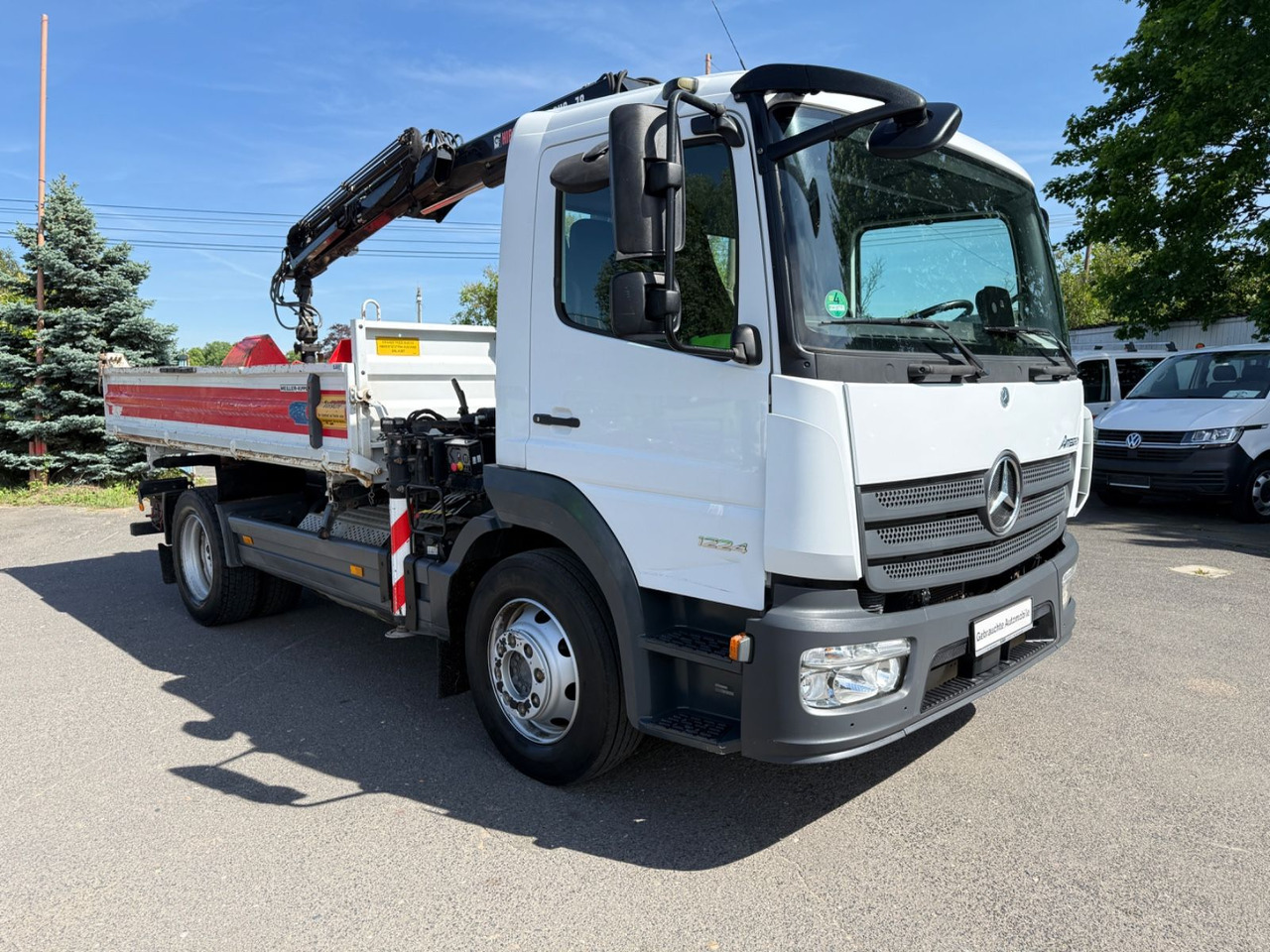 Mercedes-Benz Atego 1224 mit Kipper Kran - Самосвал камион, Камион с кран: снимка 2 Mercedes-Benz Atego 1224 mit Kipper Kran - Самосвал камион, Камион с кран: снимка 2
