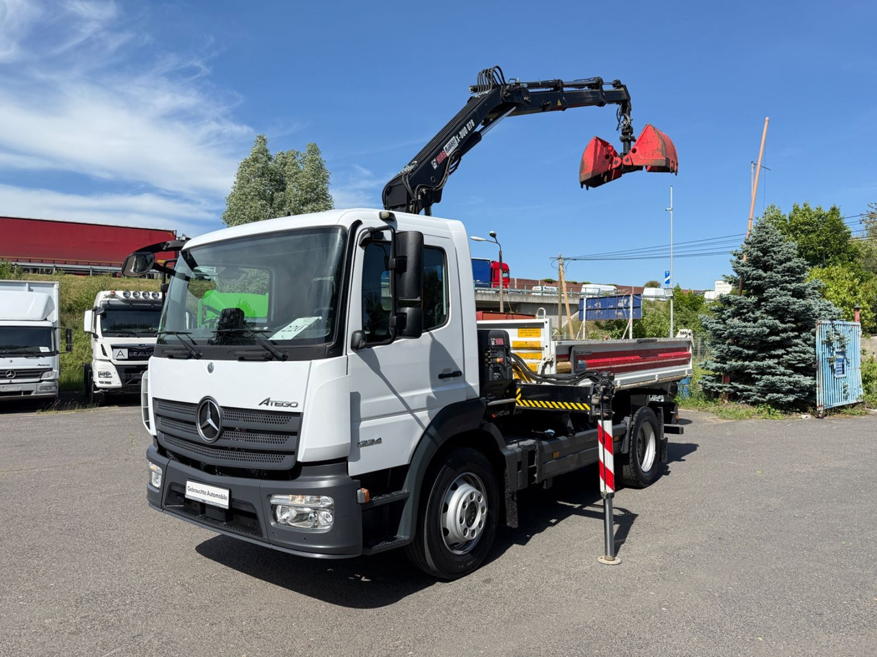 Mercedes-Benz Atego 1224 mit Kipper Kran - Самосвал камион, Камион с кран: снимка 4 Mercedes-Benz Atego 1224 mit Kipper Kran - Самосвал камион, Камион с кран: снимка 4
