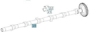 Wałek rozrządu ssący (dolot) Mercedes om 935/936 - Разпределителен вал за Камион: снимка 1 Wałek rozrządu ssący (dolot) Mercedes om 935/936 - Разпределителен вал за Камион: снимка 1