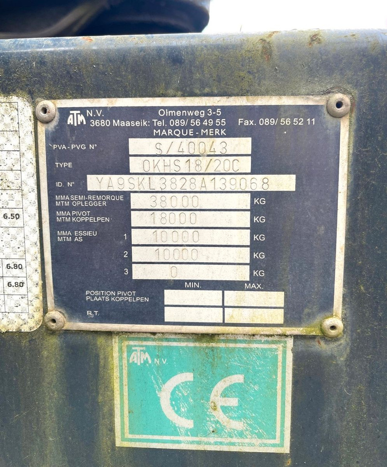 ATM OKHS 18/20 - Самосвал полуремарке: снимка 5 ATM OKHS 18/20 - Самосвал полуремарке: снимка 5