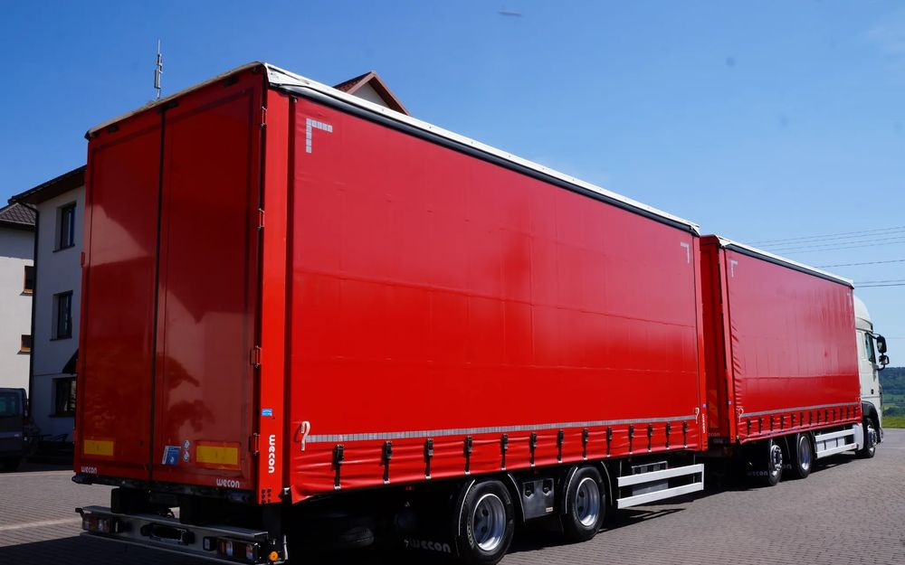 DAF XF 480 EURO 6 ZESTAW TANDEM PRZEJAZDOWY 120 M3 7,8 M + 7,8 M WECON - Камион с брезент: снимка 4 DAF XF 480 EURO 6 ZESTAW TANDEM PRZEJAZDOWY 120 M3 7,8 M + 7,8 M WECON - Камион с брезент: снимка 4