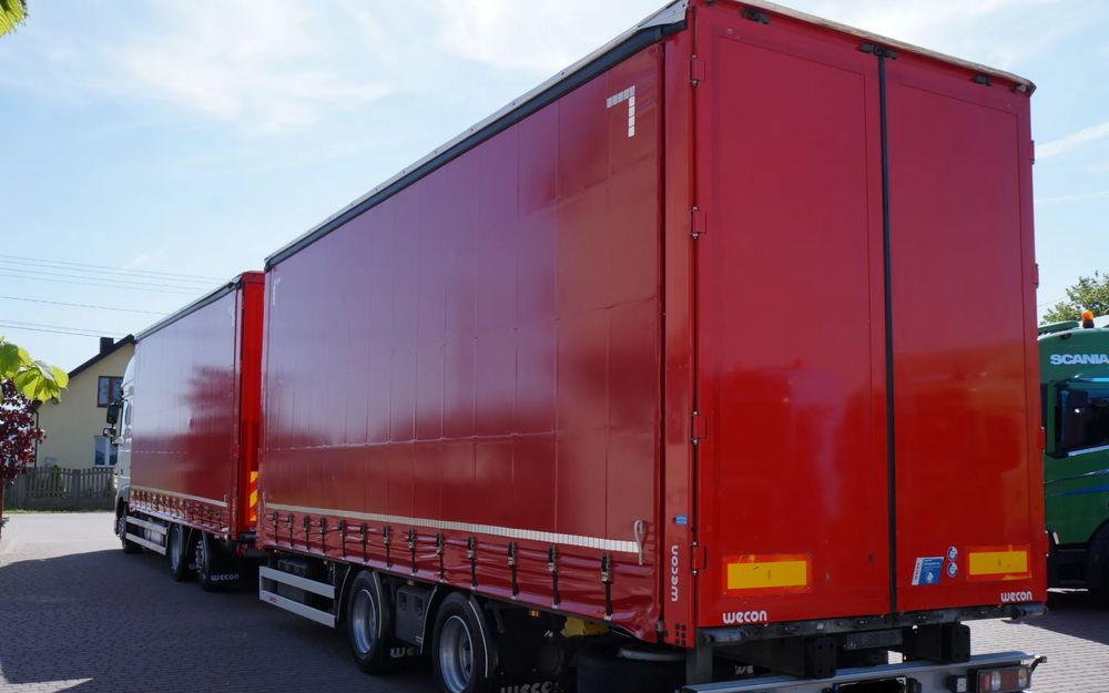 DAF XF 480 EURO 6 ZESTAW TANDEM PRZEJAZDOWY 120 M3 7,8 M + 7,8 M WECON - Камион с брезент: снимка 3 DAF XF 480 EURO 6 ZESTAW TANDEM PRZEJAZDOWY 120 M3 7,8 M + 7,8 M WECON - Камион с брезент: снимка 3