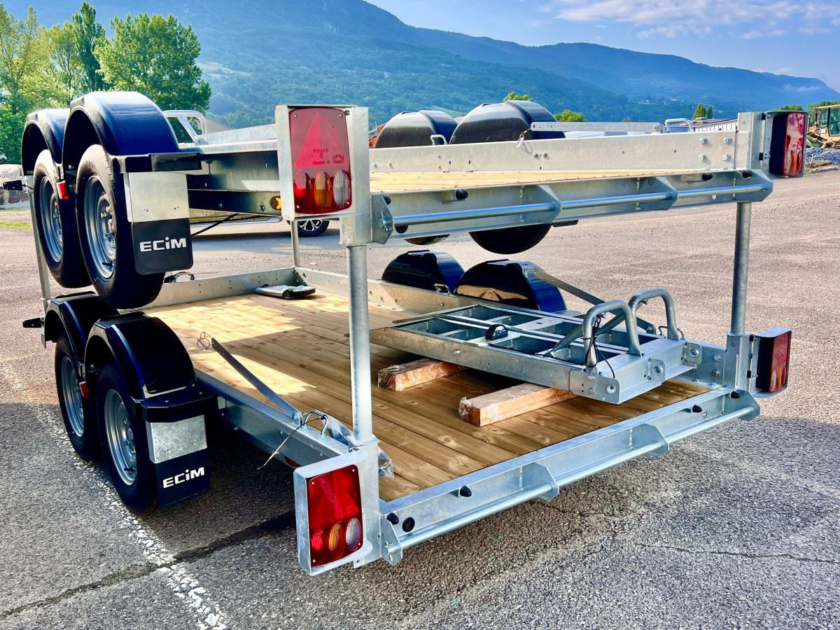 Ecim E350AF REMORQUE PORTE ENGINS 2 ESSIEUX 3T5 NEUVE - Автовоз ремарке: снимка 5 Ecim E350AF REMORQUE PORTE ENGINS 2 ESSIEUX 3T5 NEUVE - Автовоз ремарке: снимка 5