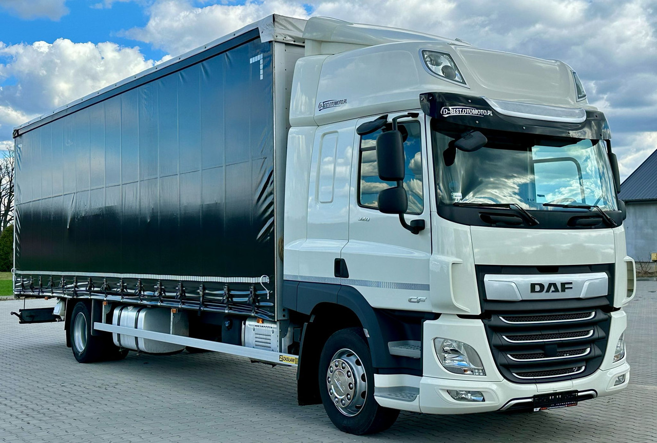 DAF CF 320 / FIRANKA / 23 EUROPALET / SYPIALKA / AUTOMAT / JAK NOWY / 2021 ROK - Камион с брезент: снимка 1 DAF CF 320 / FIRANKA / 23 EUROPALET / SYPIALKA / AUTOMAT / JAK NOWY / 2021 ROK - Камион с брезент: снимка 1