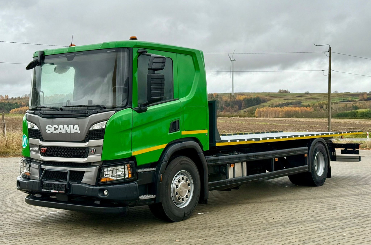 SCANIA P320 / PLATFORMA / NOWY / 5 TYŚ KM / SYPIALKA / 2023 ROK / CAŁA NA PODUSZKACH / 7.7 M DŁUGOŚCI / LAWETA / DO PRZEWOZU MASZYN ROLNICZYCH ITP - Бордови камион: снимка 2 SCANIA P320 / PLATFORMA / NOWY / 5 TYŚ KM / SYPIALKA / 2023 ROK / CAŁA NA PODUSZKACH / 7.7 M DŁUGOŚCI / LAWETA / DO PRZEWOZU MASZYN ROLNICZYCH ITP - Бордови камион: снимка 2