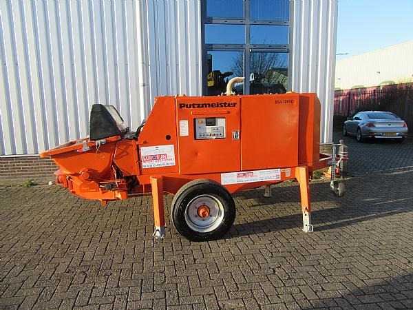 2014 PUTZMEISTER BSA 1005 DC concrete pump - Стационарна бетон помпа: снимка 1 2014 PUTZMEISTER BSA 1005 DC concrete pump - Стационарна бетон помпа: снимка 1