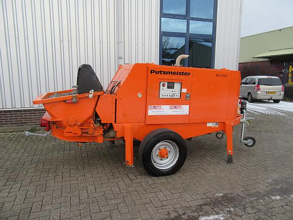 2014 PUTZMEISTER BSA1005 DC trailer mounted. - Стационарна бетон помпа: снимка 1 2014 PUTZMEISTER BSA1005 DC trailer mounted. - Стационарна бетон помпа: снимка 1