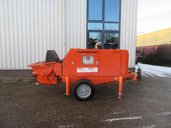 2014 PUTZMEISTER BSA1005 DC trailer mounted. - Стационарна бетон помпа: снимка 1 2014 PUTZMEISTER BSA1005 DC trailer mounted. - Стационарна бетон помпа: снимка 1