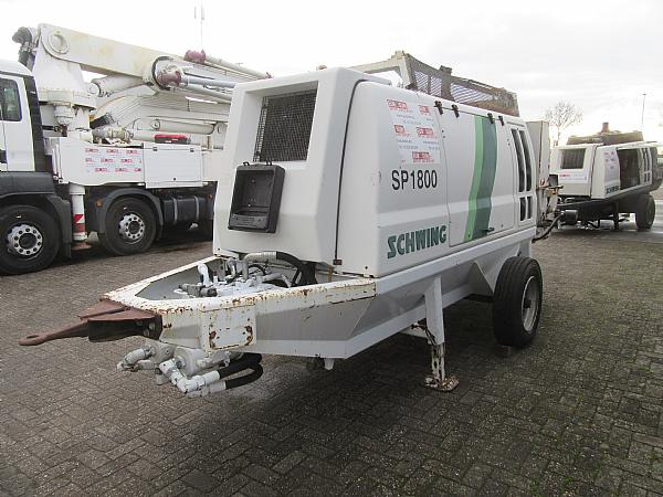 2014 SCHWING SP1800 D 129KW trailer pump - Стационарна бетон помпа: снимка 2 2014 SCHWING SP1800 D 129KW trailer pump - Стационарна бетон помпа: снимка 2