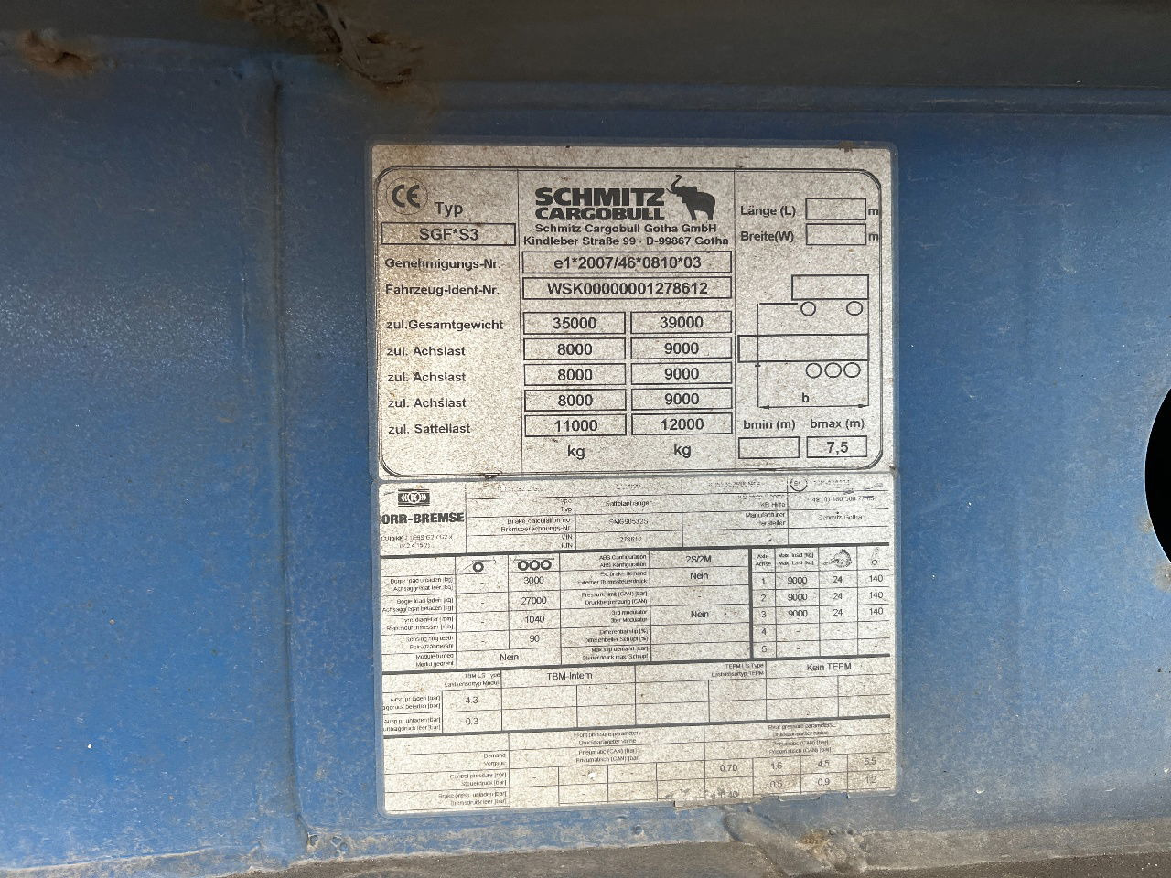 Самосвал полуремарке Schmitz Cargobull Gotha 27m3, SAF, ALU: снимка 13 Самосвал полуремарке Schmitz Cargobull Gotha 27m3, SAF, ALU: снимка 13