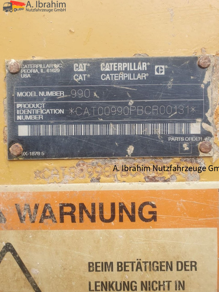 CAT 990 Zustand gut, Video vorhanden ohne Ketten!! - Колесен товарач: снимка 2 CAT 990 Zustand gut, Video vorhanden ohne Ketten!! - Колесен товарач: снимка 2