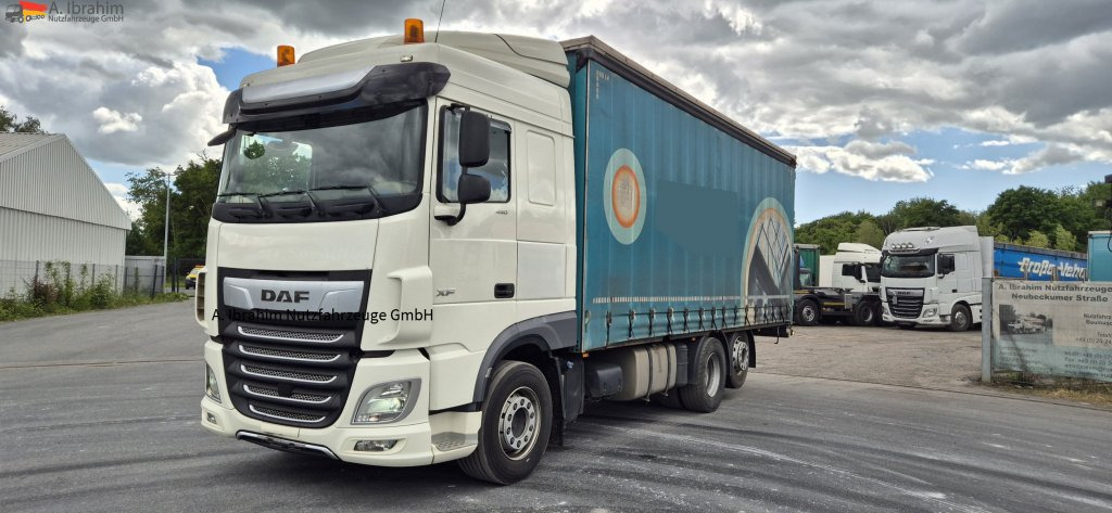 Daf XF 450 FAR 6x2, Liftachse Schiebeplane, Edscha - Камион с брезент: снимка 1 Daf XF 450 FAR 6x2, Liftachse Schiebeplane, Edscha - Камион с брезент: снимка 1