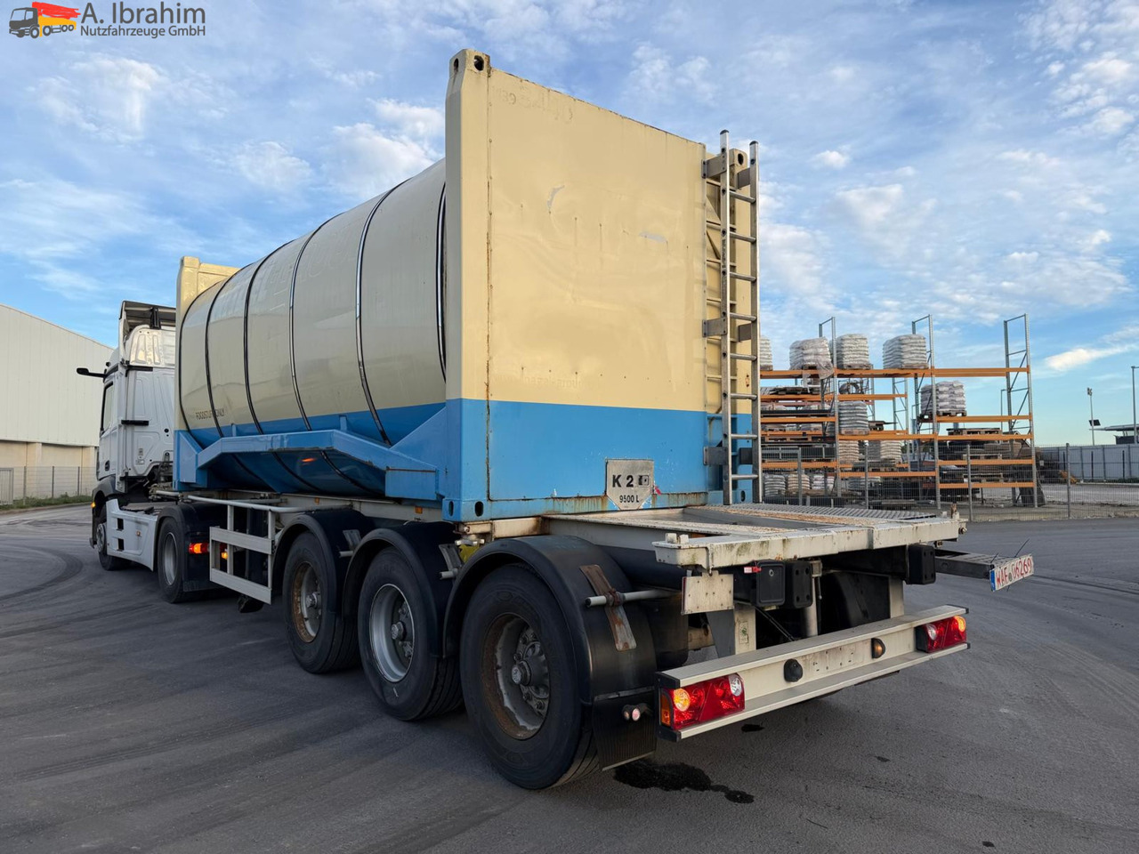 Полуремарке цистерна Feldbinder Lebensmittel Tank Container 26500 L | 2 Kammern | Heizung | 20 ft | Edelstahl: снимка 8