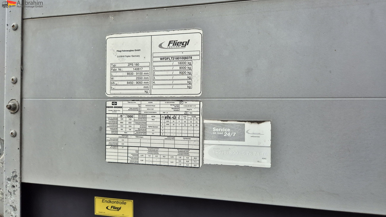 Fliegl Baustoffpritsche - Бордово ремарке/ Платформа: снимка 2 Fliegl Baustoffpritsche - Бордово ремарке/ Платформа: снимка 2