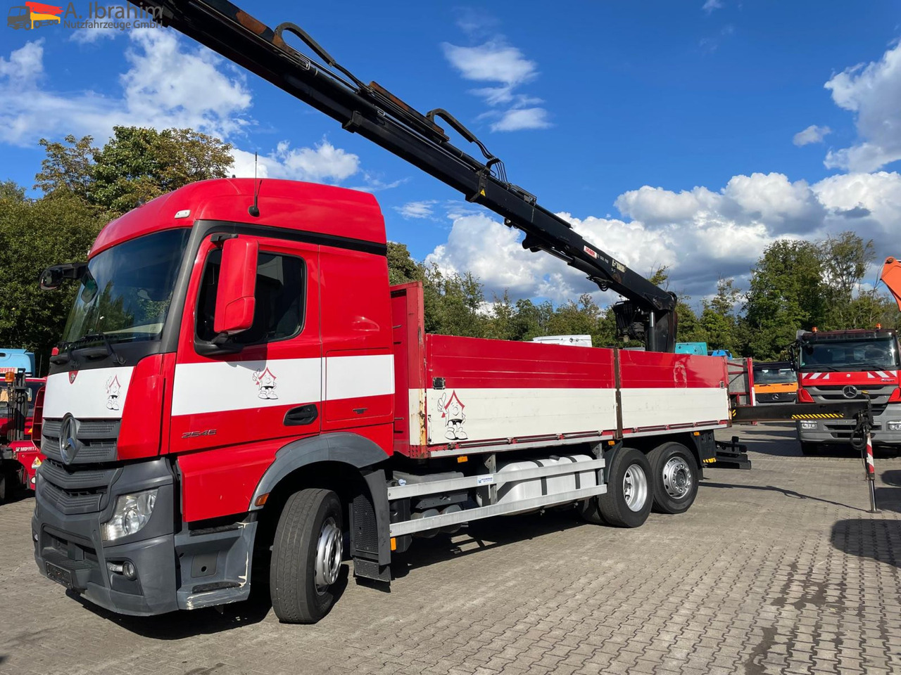 Mercedes-Benz Actros 2545 6x2 Pritsche Kran HIAB 166 - Бордови камион, Камион с кран: снимка 1 Mercedes-Benz Actros 2545 6x2 Pritsche Kran HIAB 166 - Бордови камион, Камион с кран: снимка 1
