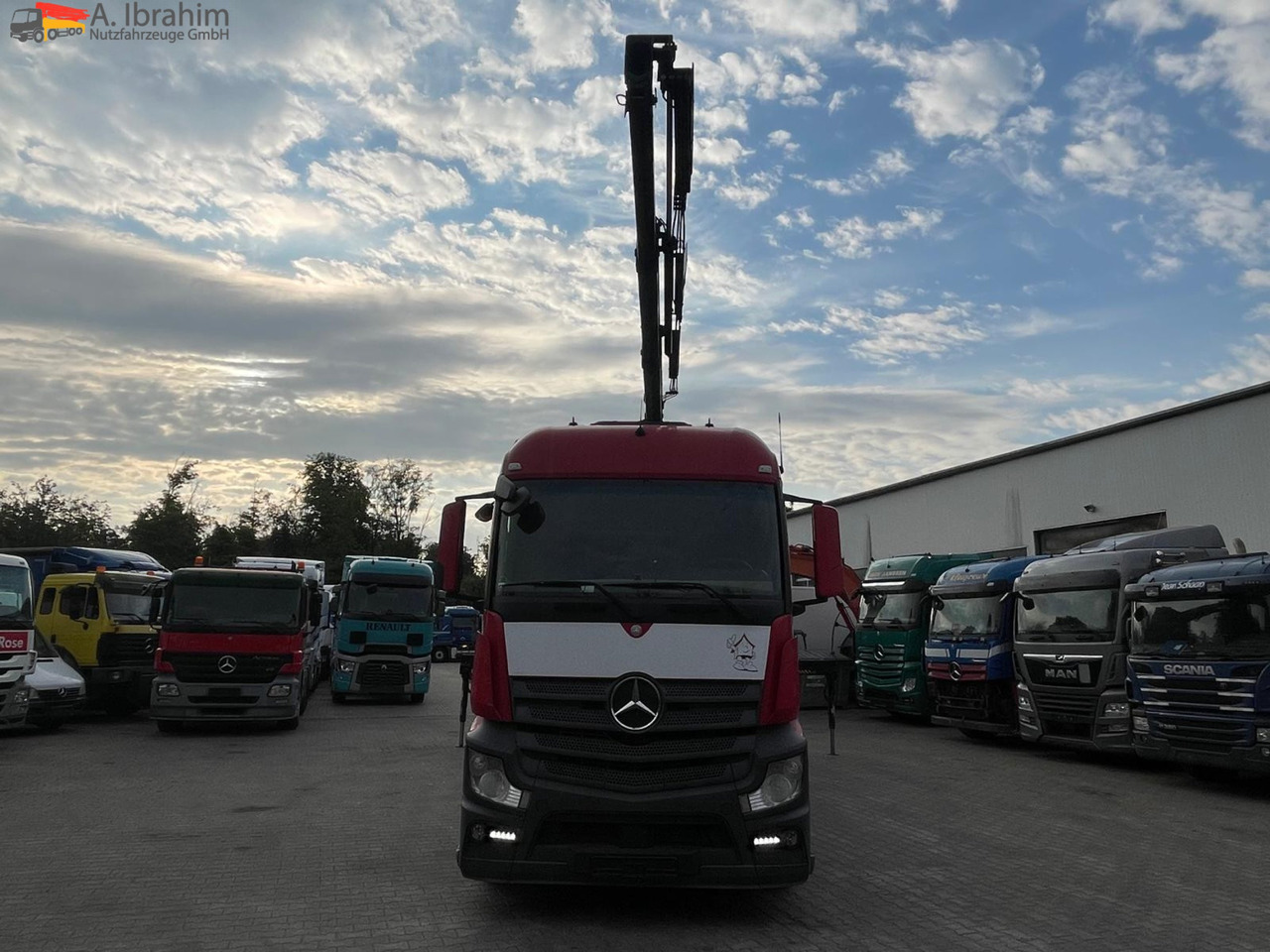 Бордови камион, Камион с кран Mercedes-Benz Actros 2545 6x2 Pritsche Kran HIAB 166: снимка 9