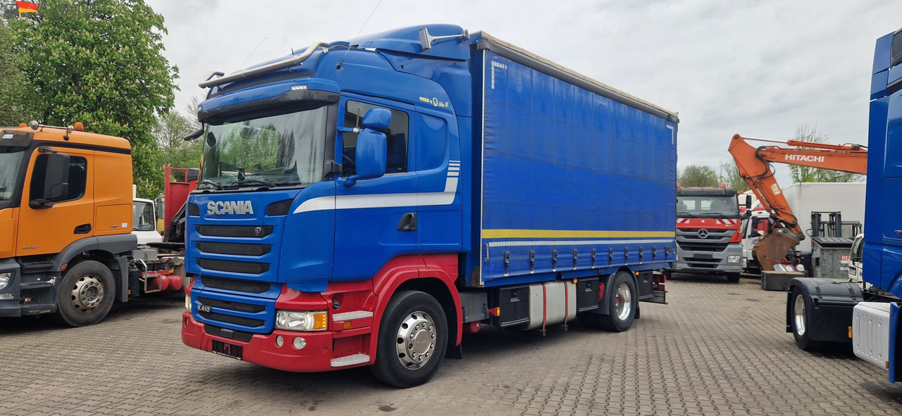 Scania R410 Retarder, Klima, Standklima Top Zustand!! - Камион с брезент: снимка 1 Scania R410 Retarder, Klima, Standklima Top Zustand!! - Камион с брезент: снимка 1