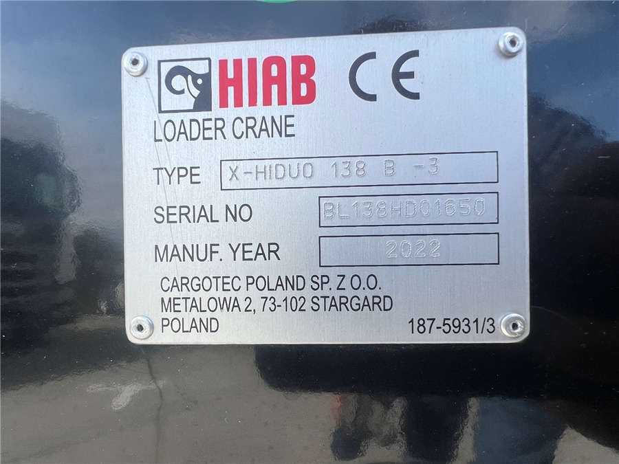 Кран за камион HIAB 138B-3 X-HIDUO NOVA: снимка 8