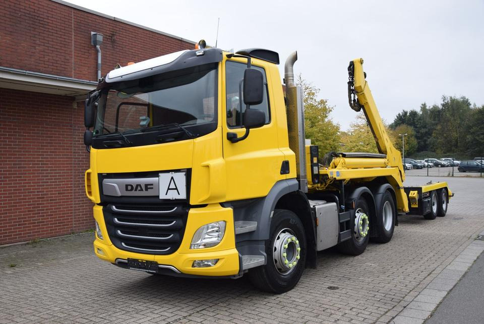 DAF CF 450 Meiller Absetzkip. Vorlauf. Lenk Funk - Мултилифт за контейнери камион: снимка 1 DAF CF 450 Meiller Absetzkip. Vorlauf. Lenk Funk - Мултилифт за контейнери камион: снимка 1