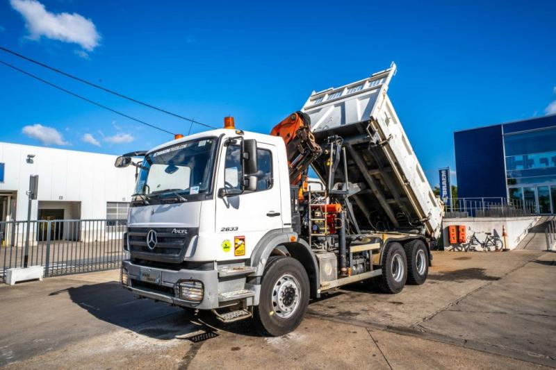 Mercedes AXOR 2633+BIBENNE+PALFINGER 18T/m /3XHydr. - Самосвал камион, Камион с кран: снимка 1 Mercedes AXOR 2633+BIBENNE+PALFINGER 18T/m /3XHydr. - Самосвал камион, Камион с кран: снимка 1