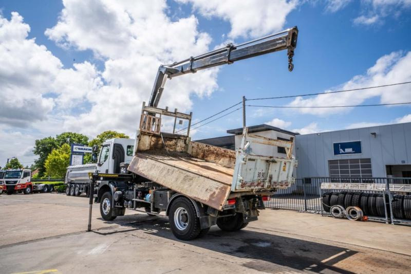 Renault KERAX 370 DXI + TRI BENNE+HIAB 16t/m + 2 EXT - Самосвал камион, Камион с кран: снимка 5 Renault KERAX 370 DXI + TRI BENNE+HIAB 16t/m + 2 EXT - Самосвал камион, Камион с кран: снимка 5