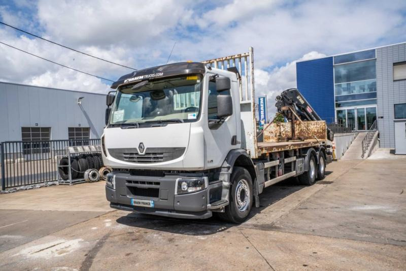 Renault LANDER 340 DXI-6X4+HIAB 14 T/m/3xhydr. - Бордови камион, Камион с кран: снимка 1 Renault LANDER 340 DXI-6X4+HIAB 14 T/m/3xhydr. - Бордови камион, Камион с кран: снимка 1