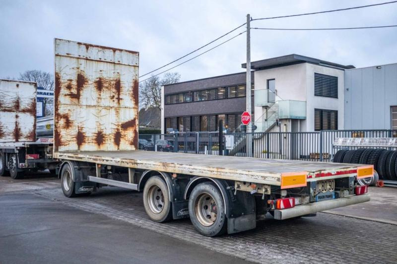 Trouillet PLATEAU + 3 ASSEN DOLLY - Бордово ремарке/ Платформа: снимка 4 Trouillet PLATEAU + 3 ASSEN DOLLY - Бордово ремарке/ Платформа: снимка 4