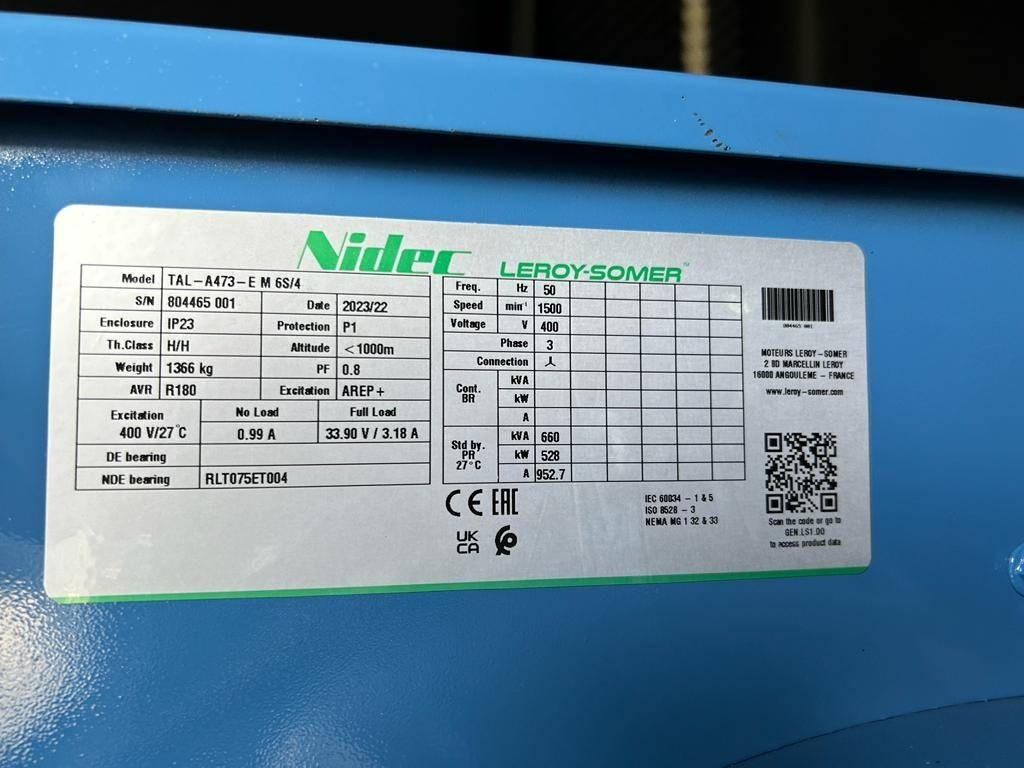 Нови Електрогенератор Baudouin 6M33G660/5 - 650 kVA Generator - DPX-19879: снимка 12
