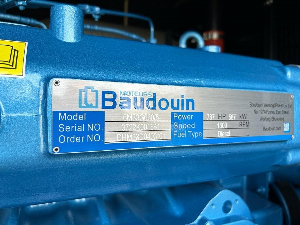 Нови Електрогенератор Baudouin 6M33G660/5 - 650 kVA Generator - DPX-19879: снимка 9